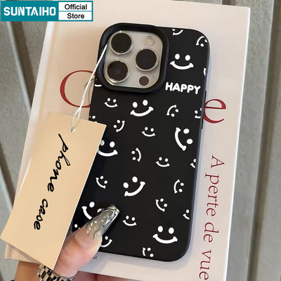 Ốp điện thoại họa tiết mặt cười mát mẻ và vui vẻ Suntaiho Vỏ silicon mềm cao cấp chống sốc cho iPhone 11 12 13 14 15 16 Pro max IP 7 8 Plus Iphon X Xs XR Xs max