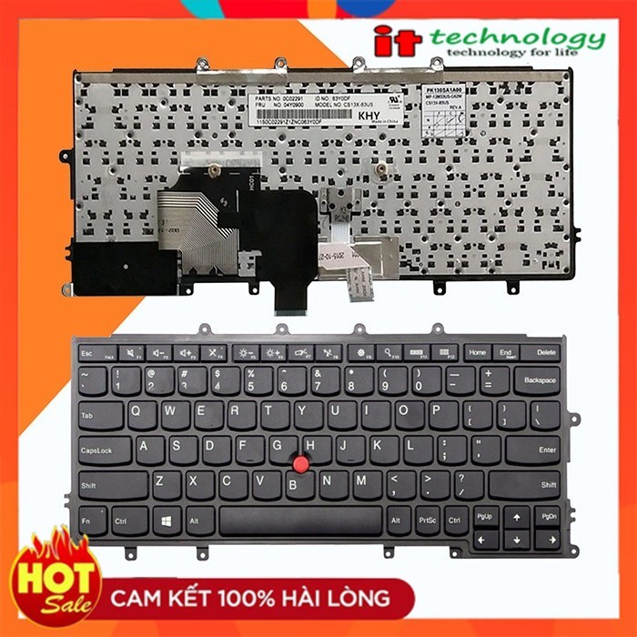 Bàn Phím Laptop Lenovo Thinkpad X240, X250, X260, X270 BH 06 Tháng