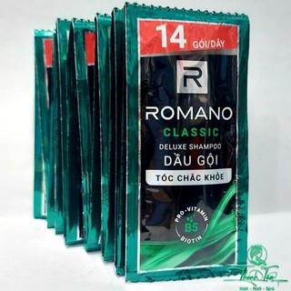   1 Gói  - Dây dầu gội nam Romano Classic Deluxe Shampoo   NL   