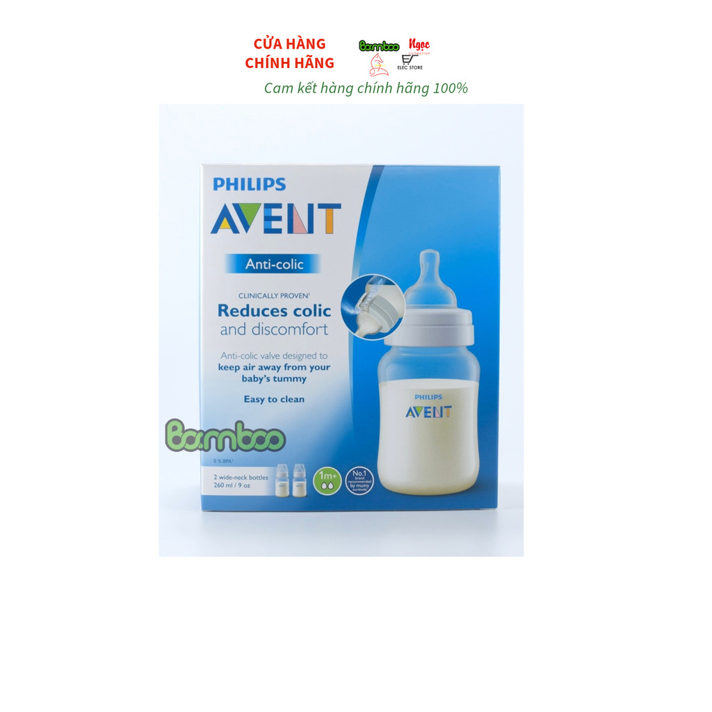 Bình sữa Philips AVENT Classic 260ml (Hộp 02 bình)