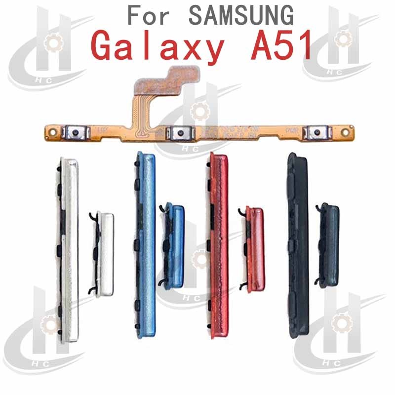 Dành Cho Samsung Galaxy A51 2020 A515 A515F Âm Lượng Nguồn Bên Nút Cáp Mềm Nút Bật Tắt Âm Lượng Lên Xuống Nút Bên Thay Thế Một Phần