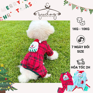  Áo liền quần noel cho chó mèo Yudog - jum mặc cho chó mèo thú cưng 