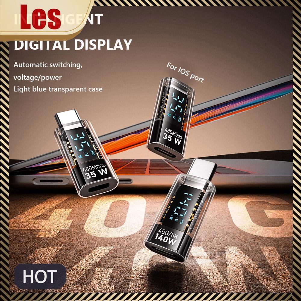 Bộ chuyển đổi Type C sang C PD140W USB4.0 40Gbps Type C Power Meter Tester cho MacBook