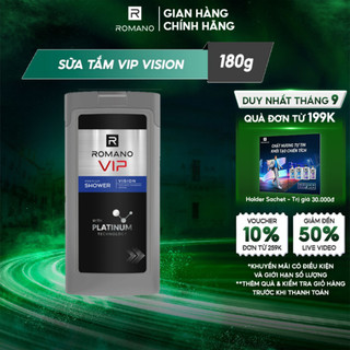 Sữa tắm nam cao cấp Romano Vip Vision hương Nước hoa nam sang trọng cuốn hút 650g/chai