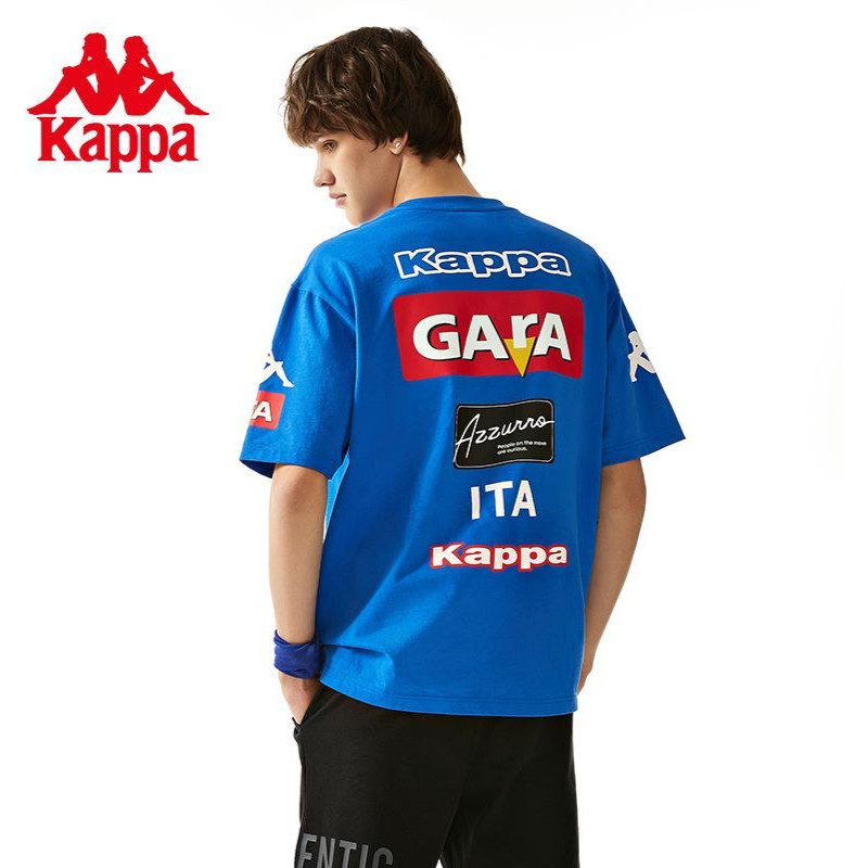 100% cotton Kappa Kappa Tay Ngắn Phong Cách Mới Áo Thun Thể Thao Nam Cổ Tròn