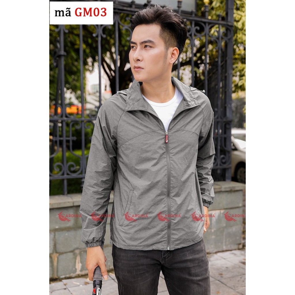 [CHÍNH HÃNG] Áo Khoác Gió Xước Cardina 2 Lớp Cho Nam, Áo Khoác Nam