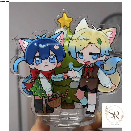 Michael Kaiser Acrylic Stand Christmas Tree Figure Display Anime Collection Desk Decoration Ornament