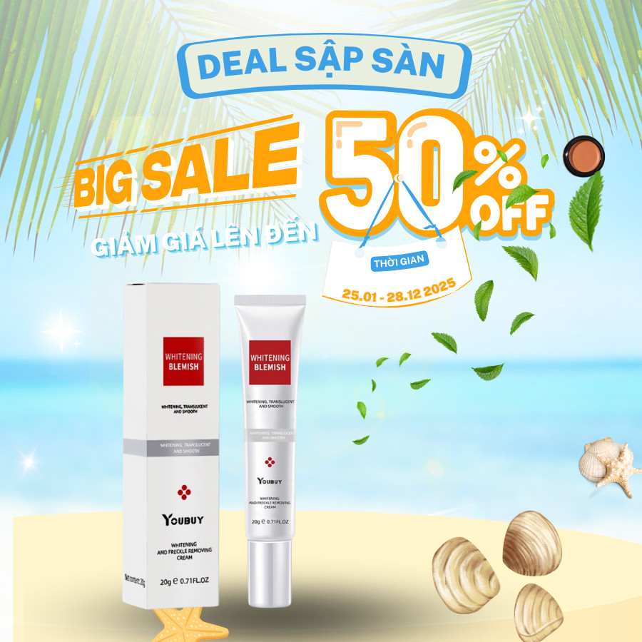 Combo kem bôi nám ngày đêm YOUBUY HIISEES - Kem YOUBUY HIISEES dưỡng ẩm trắng da, mờ thâm nám, tàn n