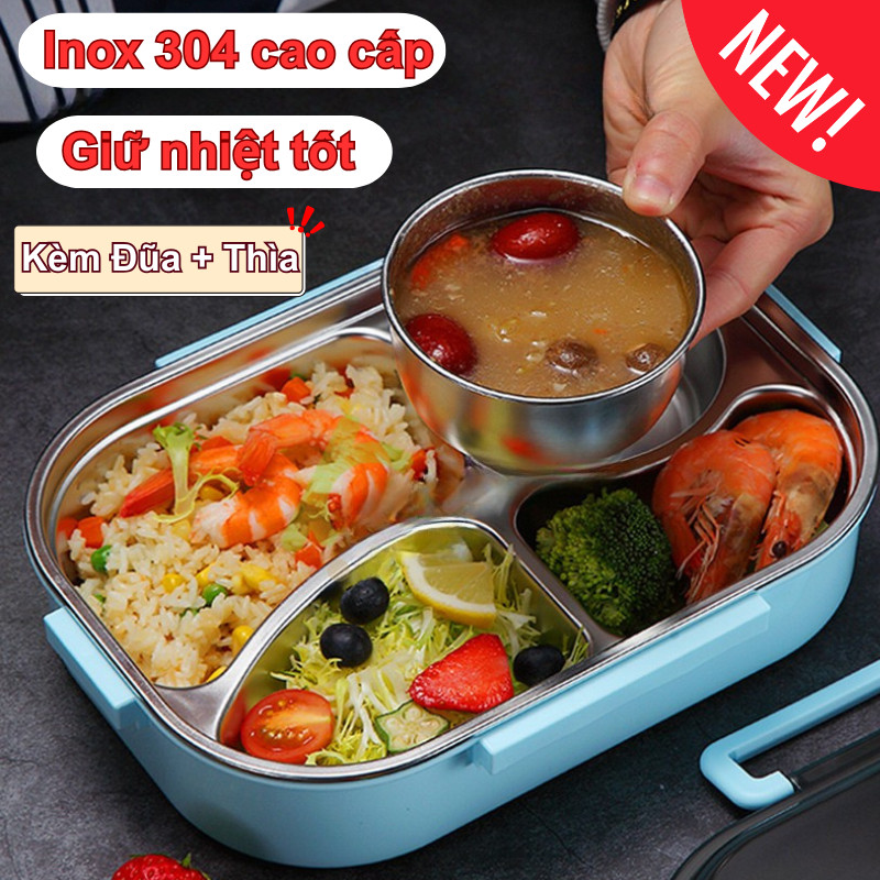 Hộp Cơm Văn Phòng Joful home Inox 304 Giữ Nhiệt Gọn Nhẹ Mang Đi Làm