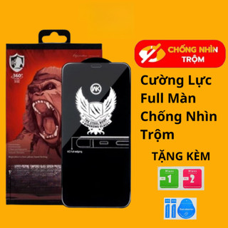  Kính Cường Lực Chống Nhìn Trộm KK Full Màn 4D Iphone x xs 11 12 13 plus 14 15 16 pro promax ốp lưng 