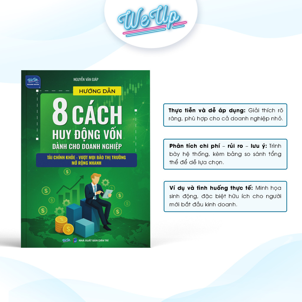 Combo 5 Sách(Tặng Sổ + EB): 8 Cách huy động vốn + Mẫu đào tạo + Form vận hành + Tứ trụ vận hành + 12