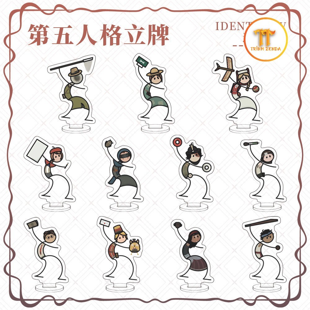 Game Identity V Đế Nhỏ Cá Tính Acrylic Trang Trí Máy Tính Để Bàn Nhân Vật Anime Edgar Anne - zenda