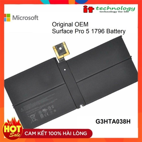⚡ Pin Battery Laptop Microsoft Surface Pro 5 1796 DYNM02 45Wh G3HTA038H