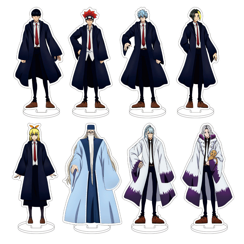 Móc Khoá, Mô Hình Standee Anime Mashle Magic and Muscles Finn Ames Dot Barrett Trang Trí Bàn Học, Là