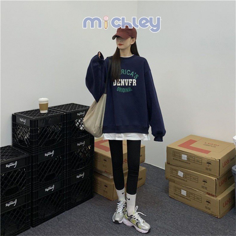 Michley Phụ nữ mang thai Áo hoodie mùa thu thời trang xuân thu Đi chơi thường ngày áo hoodie mang thai