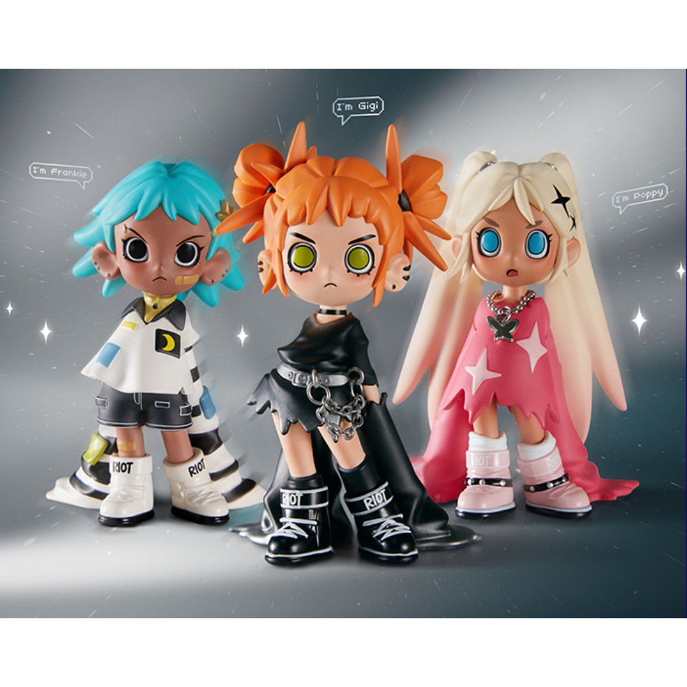 P POPMART Lil Peach Riot Lil Peach Riot Little Kẻ phản bội mang theoHộp bí ẩn làm bằng tay Series