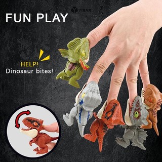 Yibar Ngón Tay Lớn Khủng Long Di Chuyển Khớp Mini Mô Phỏng Khủng Long Đồ Chơi Mô Hình Ngộ nghĩnh Tricky Tay Lớn Dino Động Vật Đồ Chơi Trẻ Em Quà Tặng Mới