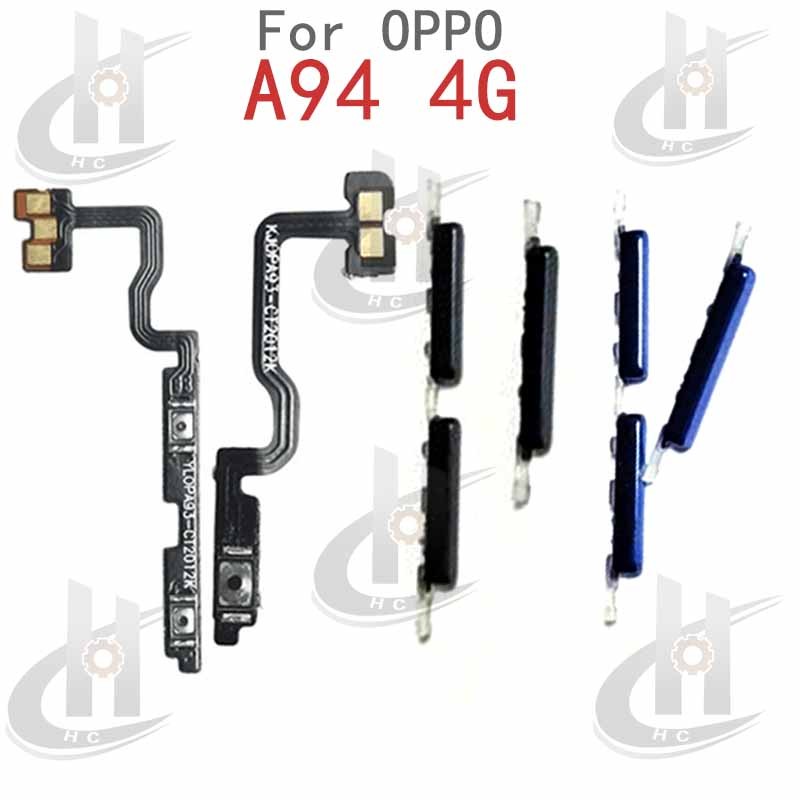 Dành Cho OPPO A94 4G Công Suất Âm Lượng Bên Nút Cáp Mềm Nút Tắt Âm Lượng Lên Xuống Nút Bên Thay Thế Một Phần