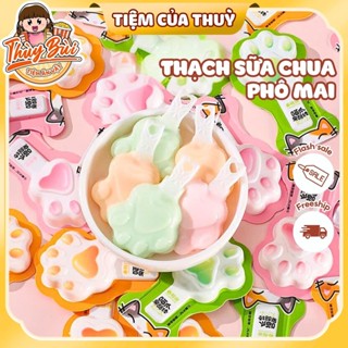 (20 Vị) Thạch Sữa Chua Phô Mai Mix Vị 1KG , Thạch Que Kem Trái Cây, Thạch Hình Chân Meo Trái Cây 3D Hottrend
