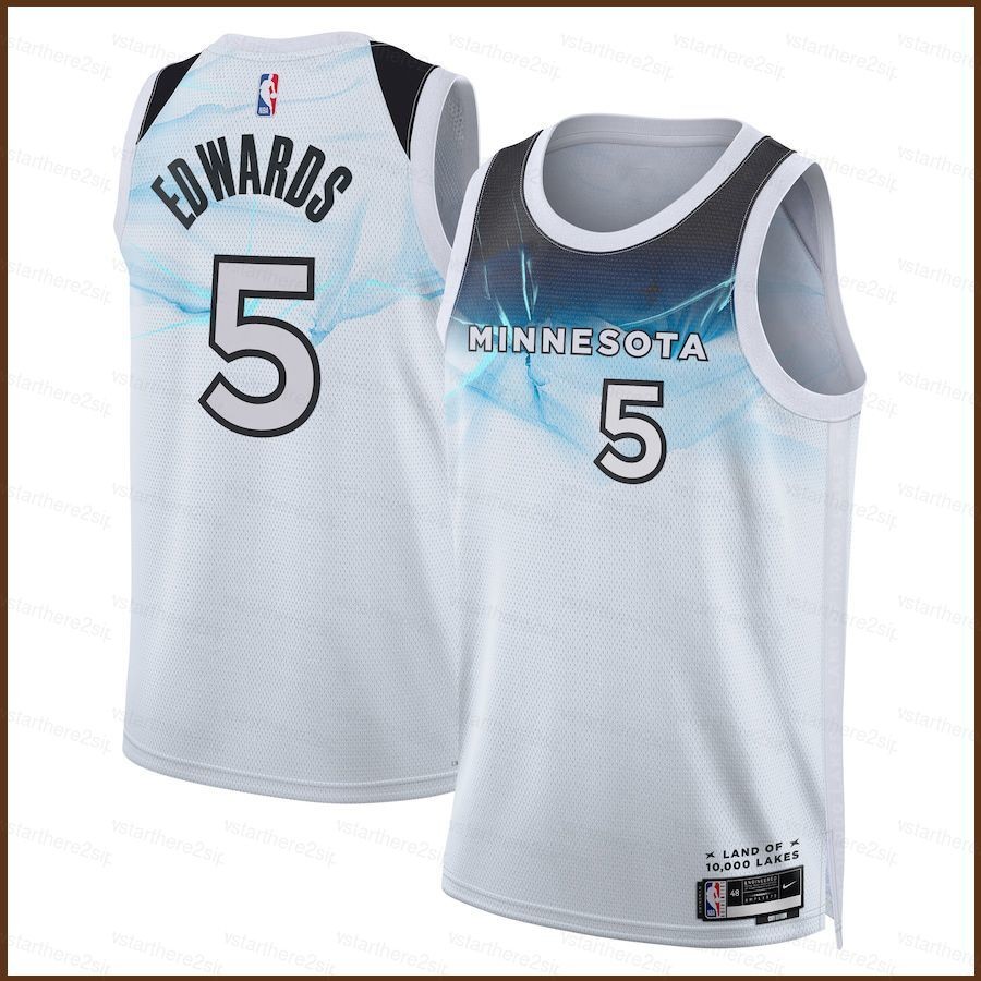Np2 NBA Minnesota Timberwolves City Edition Swingman Jersey Số 5 Anthony Edwards PN2
