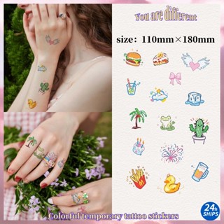 Hamburg Họa Tiết Hình Xăm Cô Gái Dễ Thương Ngón Tay Hình Xăm Chống Thấm Nước Miếng Dán Hình Xăm Lâu Dài Trong 7 Ngày Da Miếng Dán Tạm Thời Hình Xăm Giả