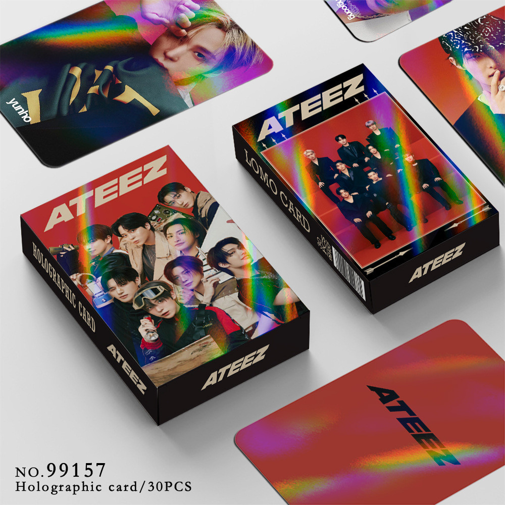 ATEEZ Album Laser Photocard Lomo Card 30 cái / hộp