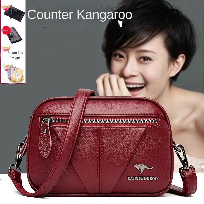 Women's Bag New Cowhide Mother Bag Fall Winter Fashion Genuine Leather Women's Bag Crossbody Bag All