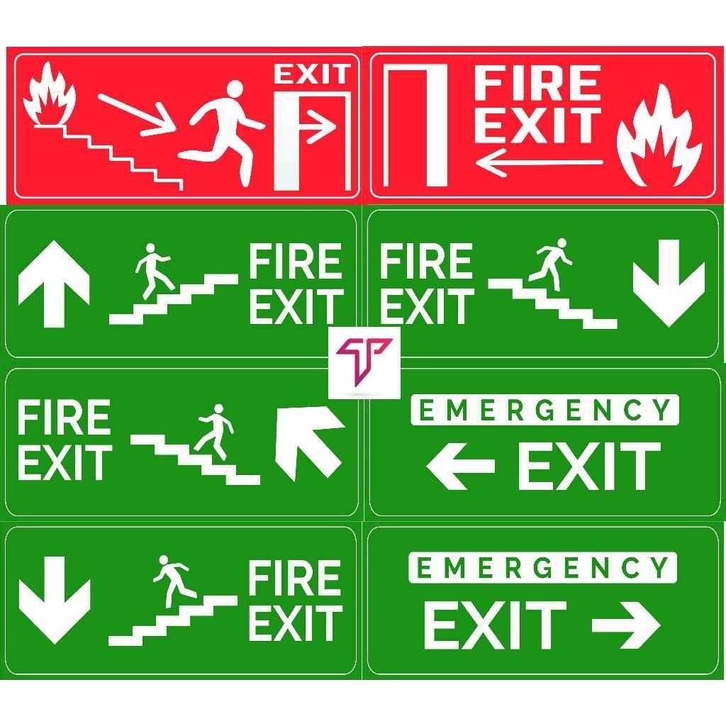 Bảng báo Lối Thoát Exit, biển thoái hiểm, bảng thoát hiểm cầu thang nhiều mẫu giá rẻ nhất, biển Exit