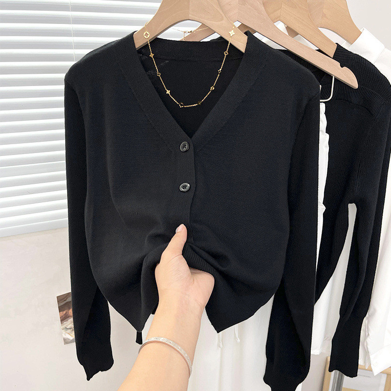 YAYUAN Short Knitted Cardigan Women's