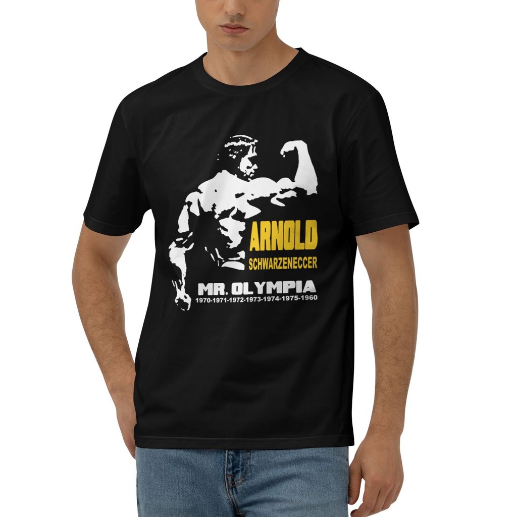 Áo thun thời trang giản dị Oversize Thoải mái Arnold Schwarzenegger Mr Olympia Áo thun Cotton
