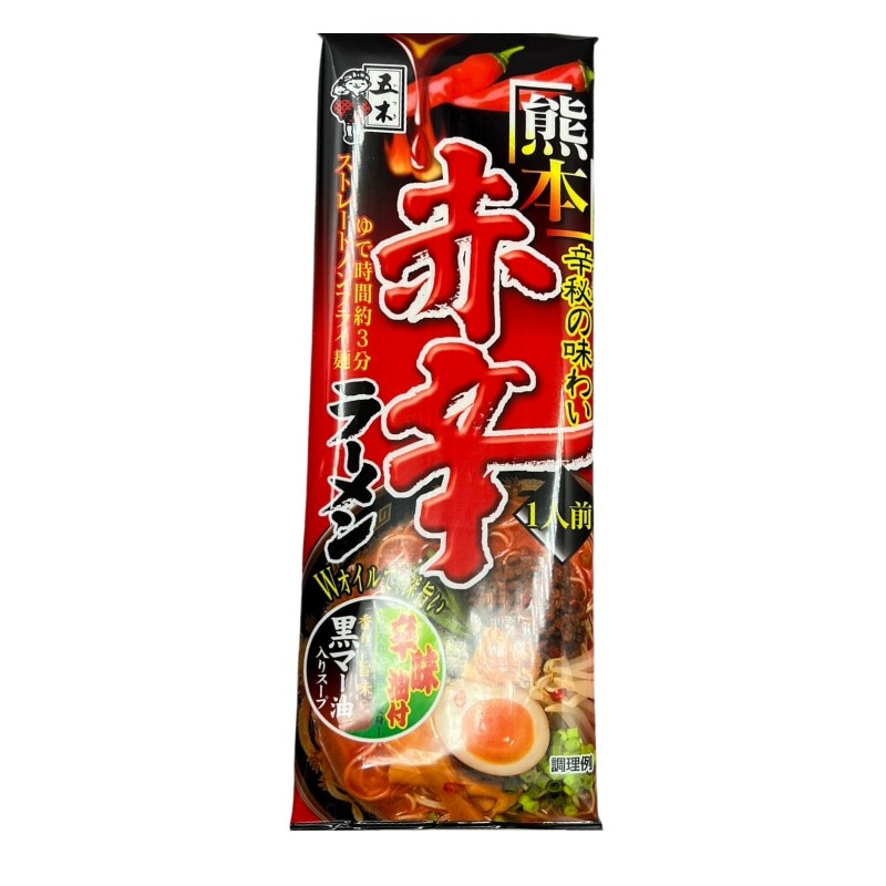 Mì Ramen Nhật Bản Kumamoto Hương Vị Cay Nhẹ  (Spicy Dry) Gói 120G