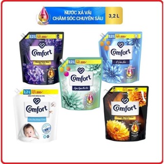 Nước Xả Vải Comfort - Chăm Sóc Chuyên Sâu Túi 3L/3.1L/ 3.2L  (Đủ hương) (bao bì tuỳ lô nhập hàng)