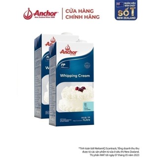 Combo 2 Kem sữa tươi tiệt trùng Anchor Whipping cream hộp 1 lít