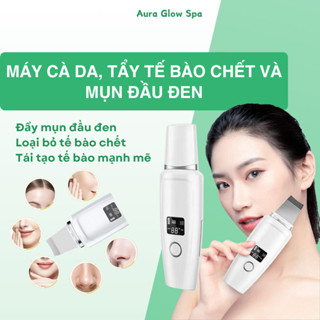 Máy cà da lột loại bỏ mụn đầu đen, dầu nhờn, có xẻng làm sạch, làm thông thoáng bề mặt da CSSD158 Aura Glow Spa
