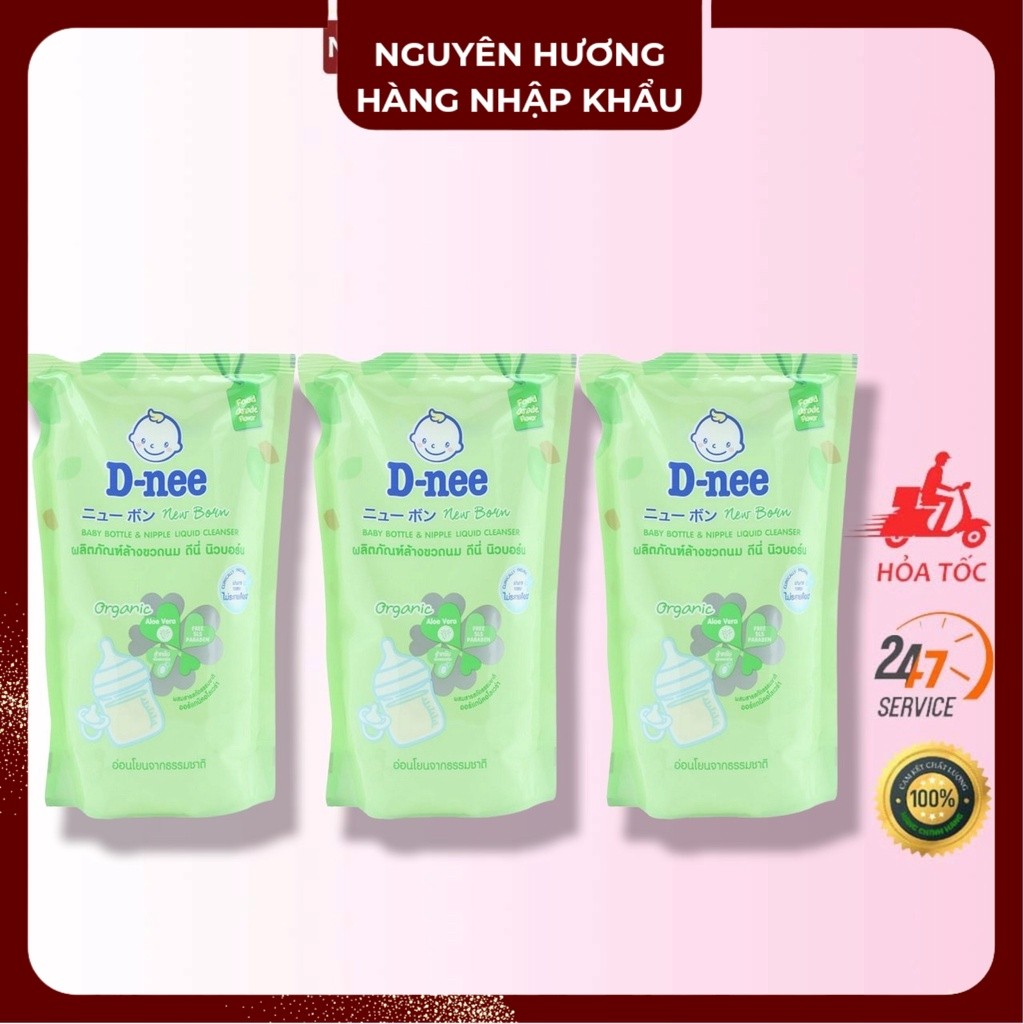Nước rửa bình sữa Dnee Organic 600ml - Thái Lan