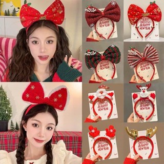  Băng đô cài tóc giáng sinh noel sừng tuần lộc sừng nai sừng hươu bờm tóc noen christmas dễ thương đủ màu xanh đỏ 