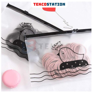 Túi Zip 100 Thun Buộc Tóc, Cột Tóc Phong Cách Hàn Quốc