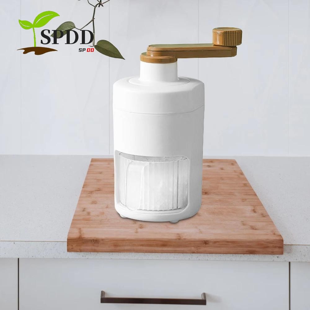 Máy làm đá Mini SPDD, với khuôn làm đá Máy nghiền đá vận hành bằng tay, Máy làm lắc sữa Hướng dẫn sử dụng thực tế Máy Slushie nhỏ cho ký túc xá gia đình