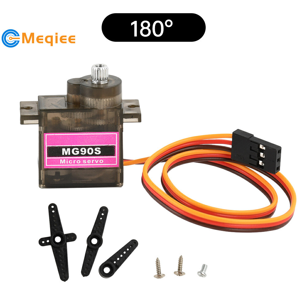 MG90S Mô phỏng thu nhỏ Servo 12G Bánh răng kim loại Servo 180°/360°