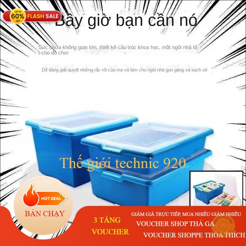 Hộp đựng, khay phân loại khối lego xây dựng, lắp ghép technic 9686