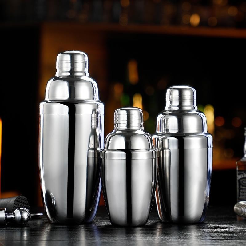 Bộ shaker cocktail bằng thép không gỉ, dụng cụ bar, bộ shaker cocktail cho rượu và cocktail cơ bản