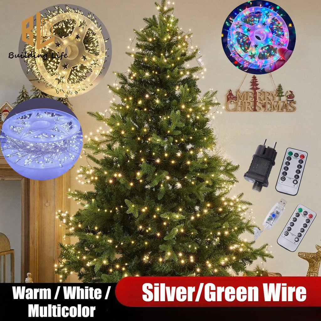 Christmas Lights Fairy Lights USB / Plug in Tree 300-3000 Led with Remote String Light with Timer Wa