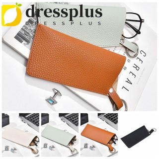 DRESSPLUS Túi Bảo Quản Kính, Túi Kính Mát Bảo Vệ Kính Mắt Túi Kính Da Pu, Kẹp Kính Thời Trang Có Móc Khóa Kính Mát Phong Cách Hàn Quốc Túi Kính Mắt Nữ
