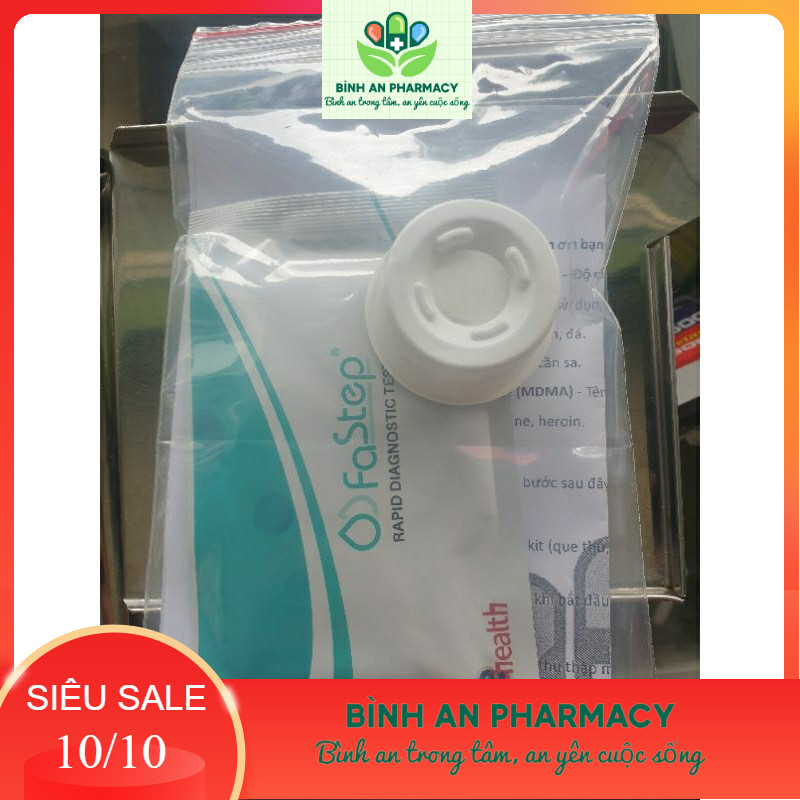 Test Ma tuý tổng hợp 4 và 5 chân bằng nước tiểu FASTEP Mỹ - Đại Phong Pharmacy (có che tên)