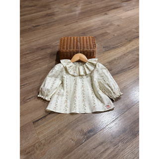  Set Váy Gile Nhung Bé Gái CARROT  Hoạ Tiết Nâu Tây Chất Liệu Linen Thấm Hút Mồ Hôi 