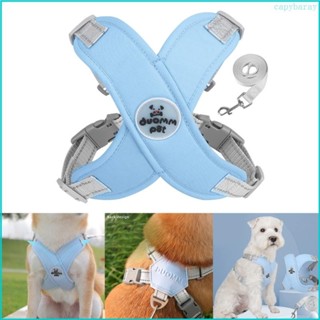 Dây nịt an toàn cho chó CBY có dây xích Bộ kéo phản quang Áo Vest chó con thoáng khí cho chó nhỏ vừa tập đi bộ