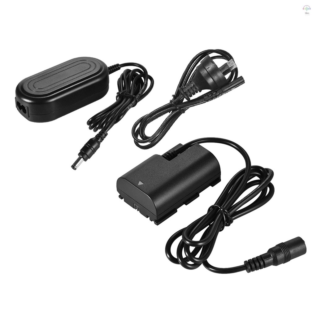 Bộ nguồn AC Andoer ACK-E6 LP-E6N Bộ chuyển đổi pin giả Bộ sạc máy ảnh Tương thích với Canon EOS 5DS 