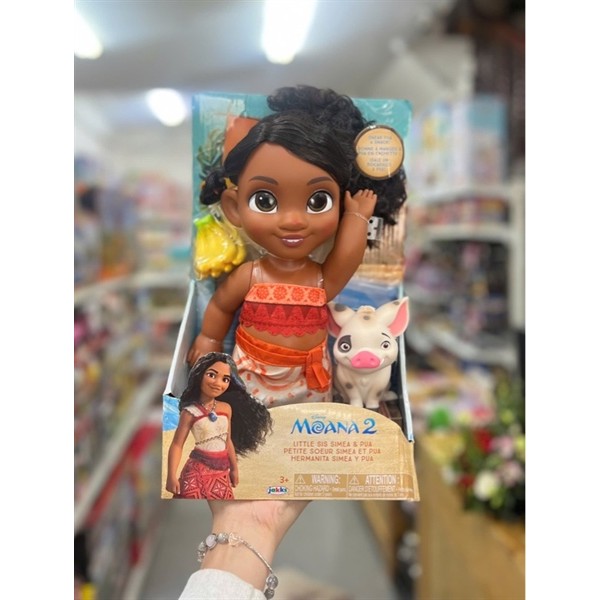 Đồ chơi búp bê Disney Moana 2 Little Sis Simea Doll & Pua Figure