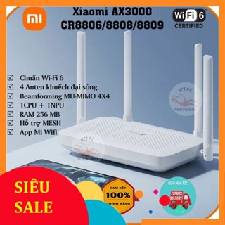 [TIẾNG ANH] Bộ Phát Wifi Mesh Wifi 6 Xiaomi CR8806/CR8808/CR8809 AX3000