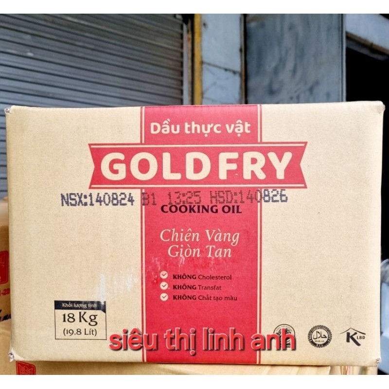 DẦU BỊCH GOLDFRY 20 LIT. Thể tích 19.8l.DẦU Vega 19,8 lit ST LINHANH